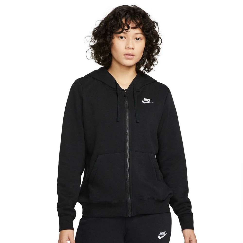Nike Women's Classic Black Zip-Up Hoodie